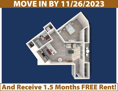 Platform 3750_1 Bedroom Apartment Home